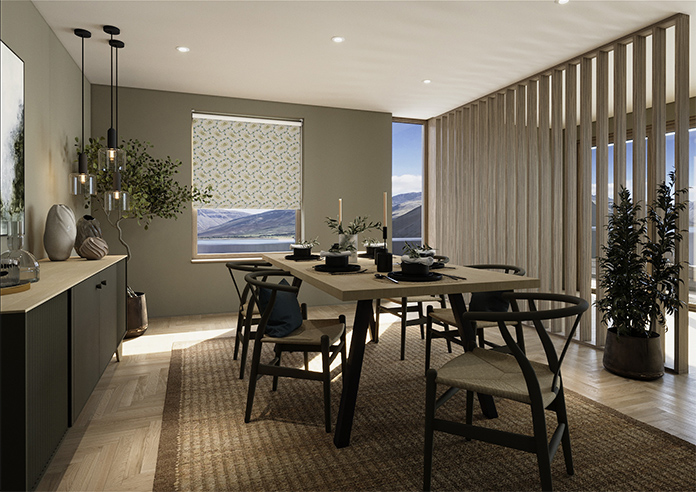 Land & Shore Lorie (Blackout), Green - Roller Blind - Image 7